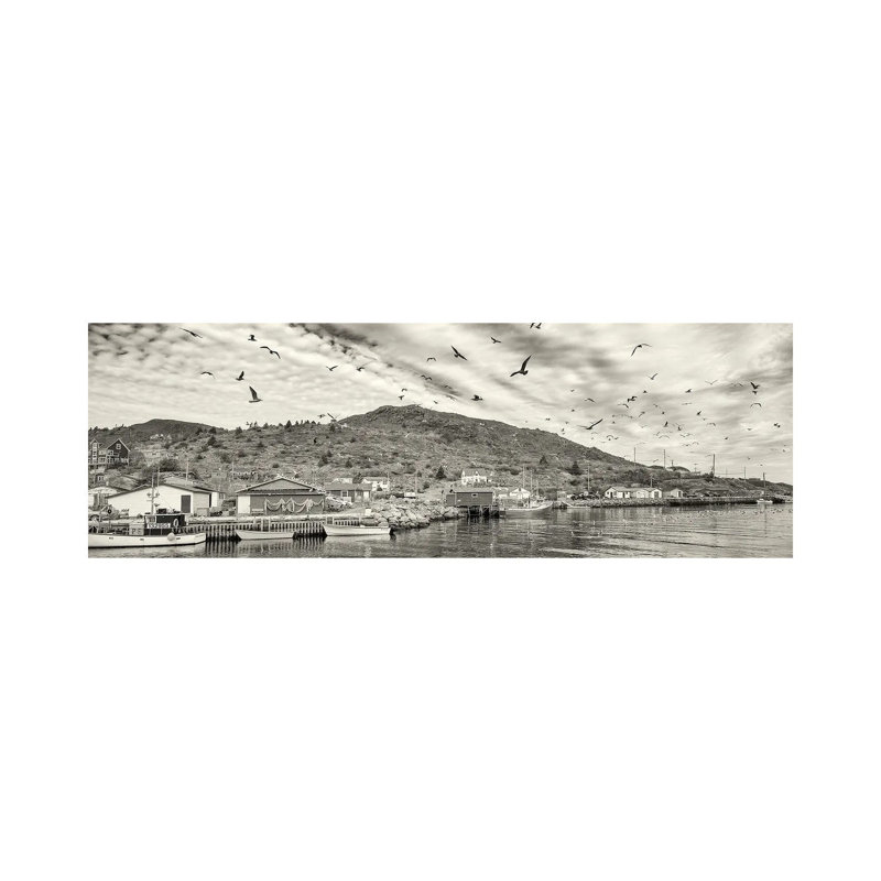 Fishing Boats, Petty Harbor, Avalon Peninsula, Newfoundland Island, Canada by Panoramic Images - Panoramic Gallery-Wrapped Canvas Giclée on Canvas