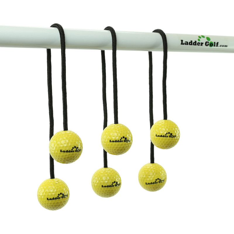 Ladder Golf Hard Bolas - Noir, Jaune