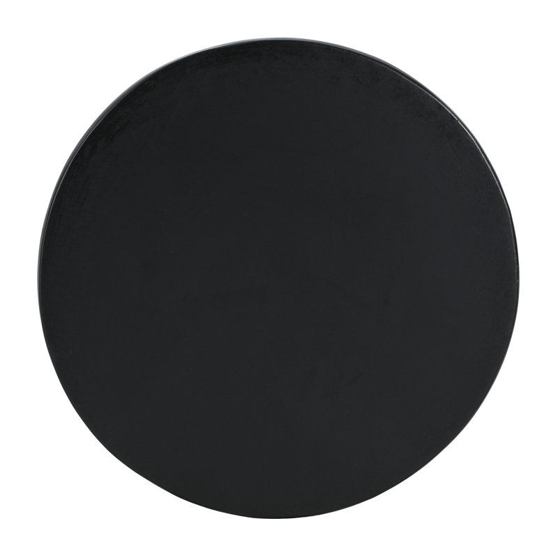 Outdoor Modern Concrete Side Table,Indoor End Table,Black