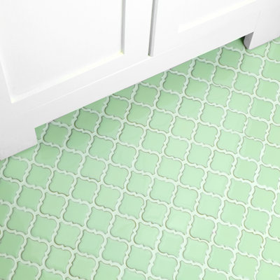 Merola Tile Hudson Tangier 12-3/8 " x 12-3/8 " Porcelain Mosaic Floor and Wall Tile