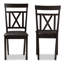 47cm H Upholstered Cross Back Side Chair