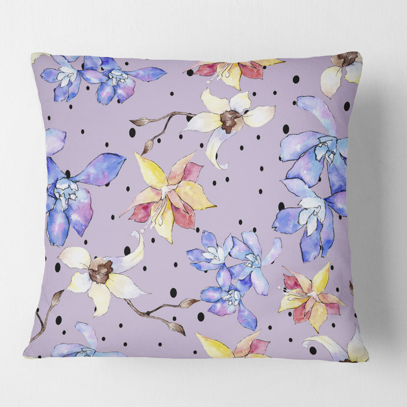Coussin Floral, 18 po x 18 po