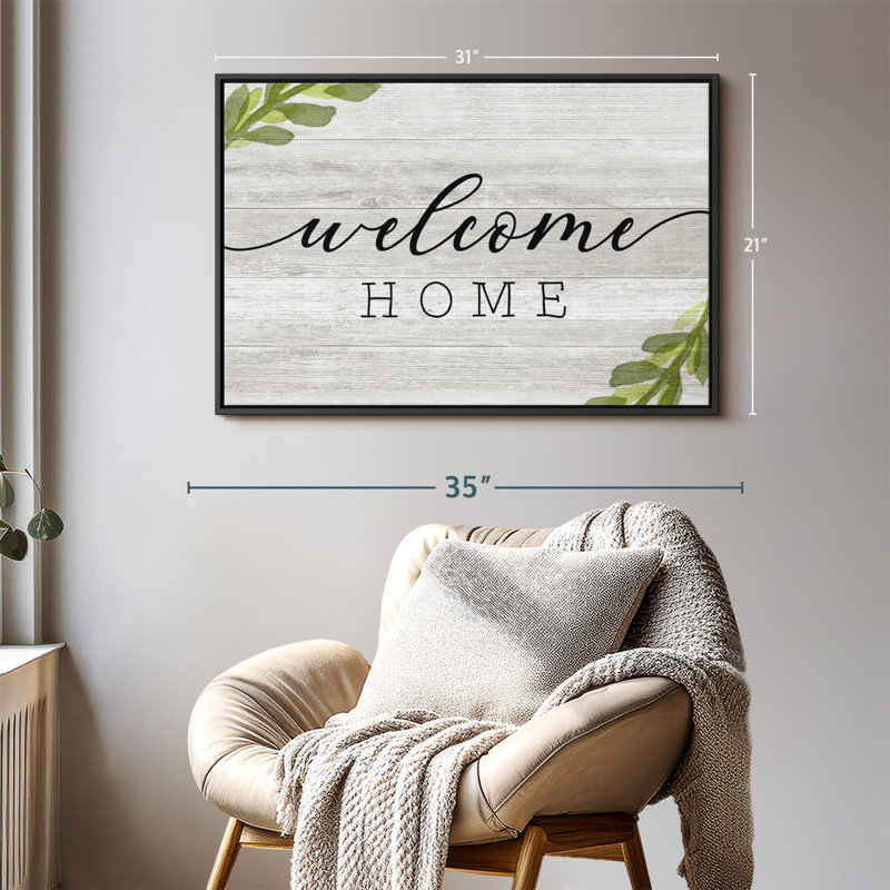 " Rustic Welcome Home ", 21" H x 31" W