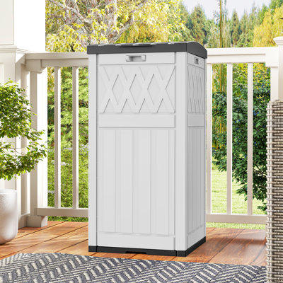 Balconera 16'' W 31 Gallons Water Resistant Resin Deck Box