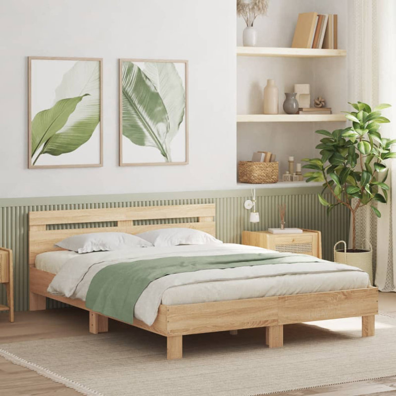 Ninabelle Bed, Sonoma Oak, Double ( 140 x 200 cm)