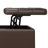 Harrison 40"W Upholstered Large Square Coffee Table Storage Ottoman with Split Lift Top-105374283