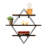 Modern Industrial Wall Shelf Set (3 Pieces) | 100% Spruce Wood, Black & Walnut Finish | Shelves: 15.8 x 5.5 inches (2 pcs) & 23.6 x 5.5 inches (1 pc) | Durable Metal Frame, 4 lbs Capacity | Stylish Storage for Home & Office