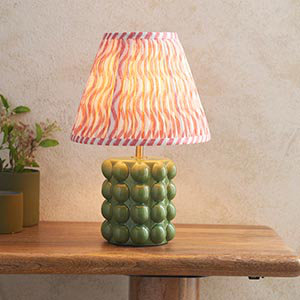 Bobble 41.5cm Table Lamp, Coral Pink