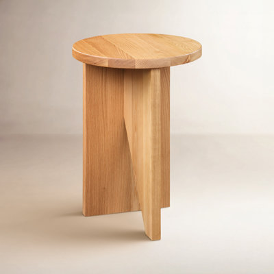 Shayne Solid Wood Abstract End Table
