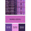 Tapis mauve lavable à la machine Mid-Century Modern 741-990035647