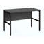 Bureau d'ordinateur moderne de 48 pouces avec stratifié gris et métal noir, pour la maison ou le bureau-121068607