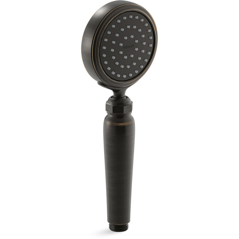 Artifacts Full/Standard Handheld Shower Head with Katalyst Air Induction Spray, Vibrant Brushed Moderne Brass, 1.75 GPM