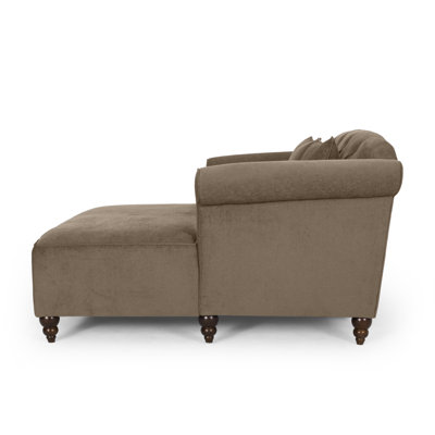 Bernabeu Tufted Two Flared Arm Chaise Lounge by Rosdorf Park