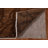 Abstract Hand-Knotted Rectangle 4'6" x 5'11" Wool Area Rug in Walnut/Black