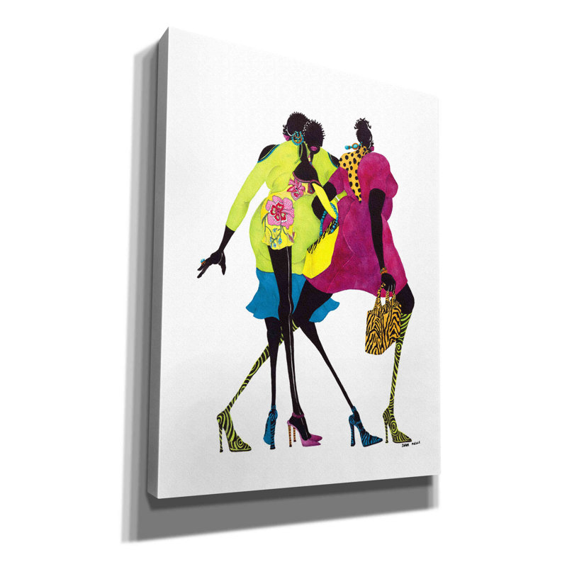«Shop» til You Drop »par Shan Kelly, art mural sur toile, H 16 po x l 12 po x P 0,75 po