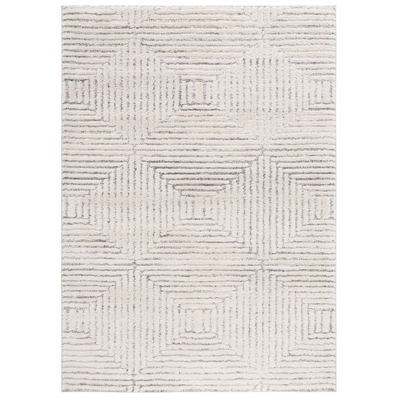 Martha Stewart Lucia Shag Performance Geometric Rug, Rectangle 5'1" x 7'6"
