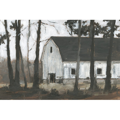 «Autumn Barns II» par Ethan Harper - peinture sur toile tendue