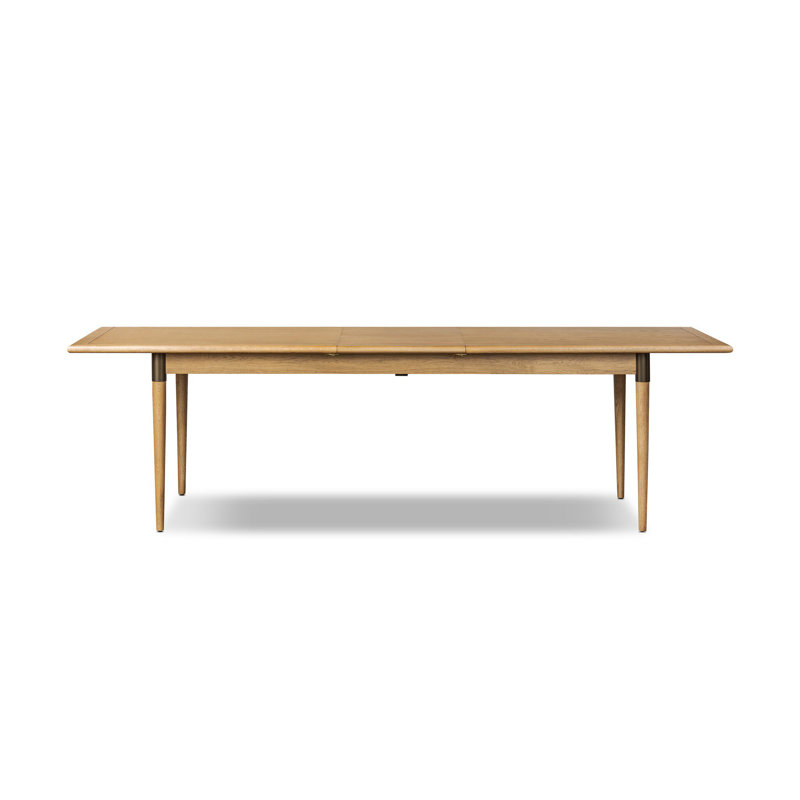 Harper Solid Wood Dining Table, Fawn Oak