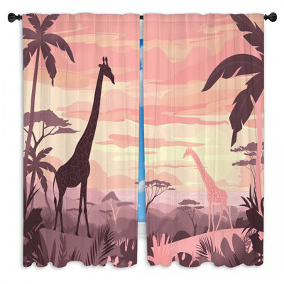 Paire de rideaux obscurcissant en polyester Rhyane