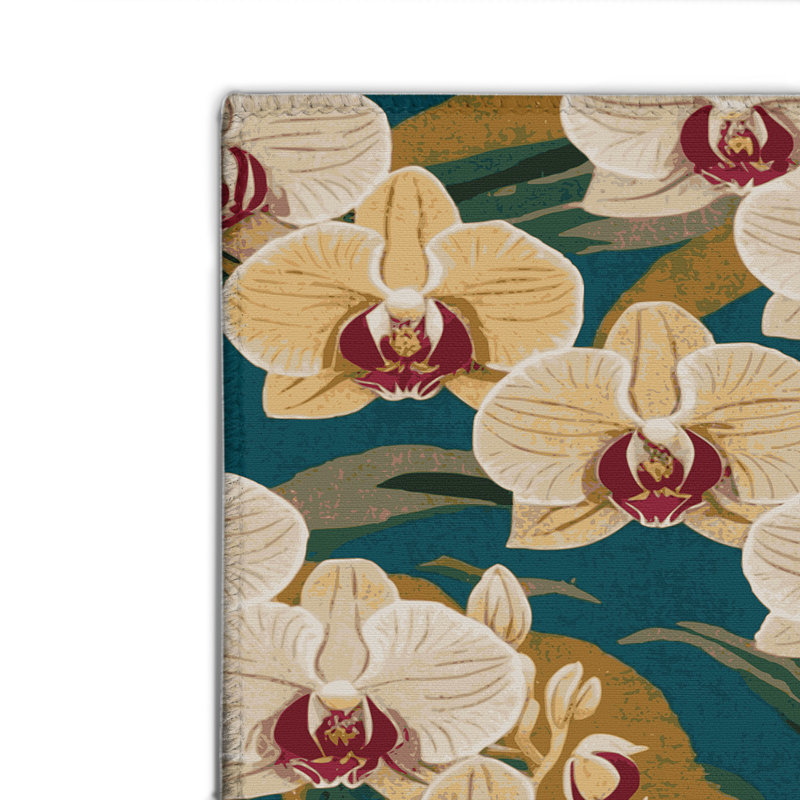 Botanical Brown Indoor and Outdoor Area Rug, Rectangle 8' x 10'