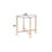 Clear Glass Top End Table