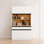 Armoire de rangement autoportante polyvalente avec tablettes réglables et tiroirs pour les besoins d'organisation moderne