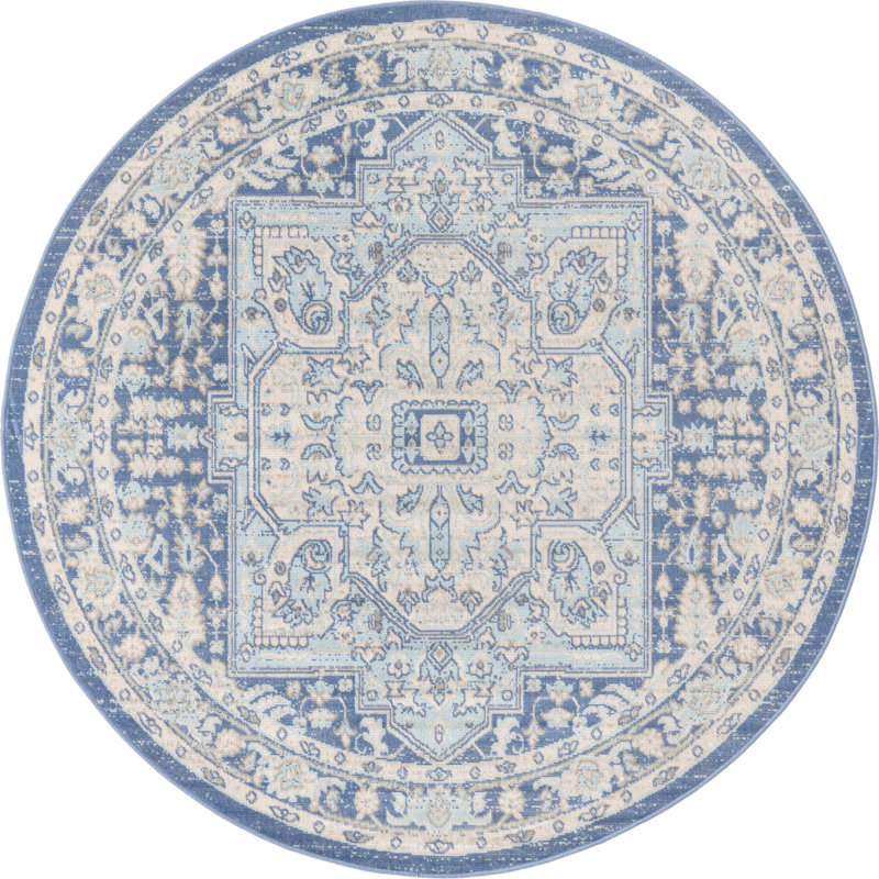 Marciel Oriental Indoor Rug, Round 5'