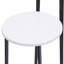 Ensemble de 3 tabourets de bar avec dossier pour la salle à manger (noir et blanc) avec tabourets de bar et îlot de cuisine-1891195191-1891195210