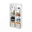 Îlot de cuisine Barello, coin café 8 cubes, rangement de cuisine extra épais, tablette de boulanger, pour l'organisation et le rangement du garde-manger, organisation de la cuisine, blanc-102557312