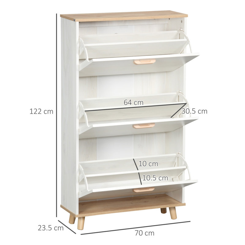 12 Pair Shoe Storage Cabinet