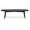 Abrey Elliptical Coffee Table With Wooden Base