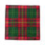 Serviettes cocktail en satin de coton tartan-121871326