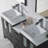 Mance 60.12'' Double Bathroom Vanity with Ceramic Top-24551098