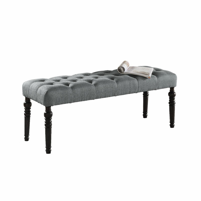 Banc rembourré Brookwood, Gris