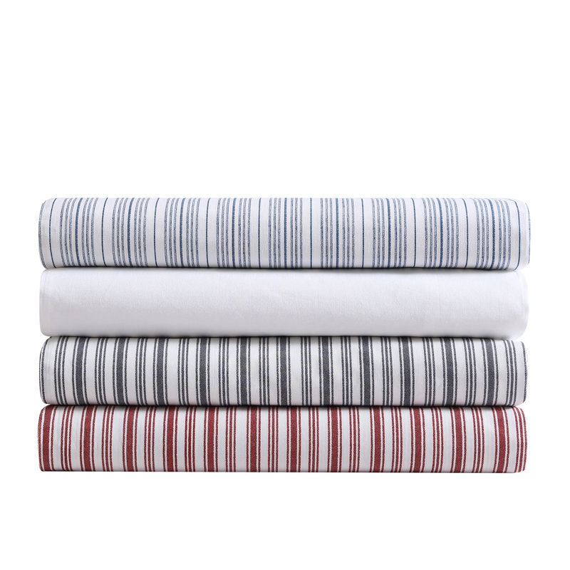 Nautica Percale Cotton Fully Elastic Fitted Sheet, Queen Fitted Sheet