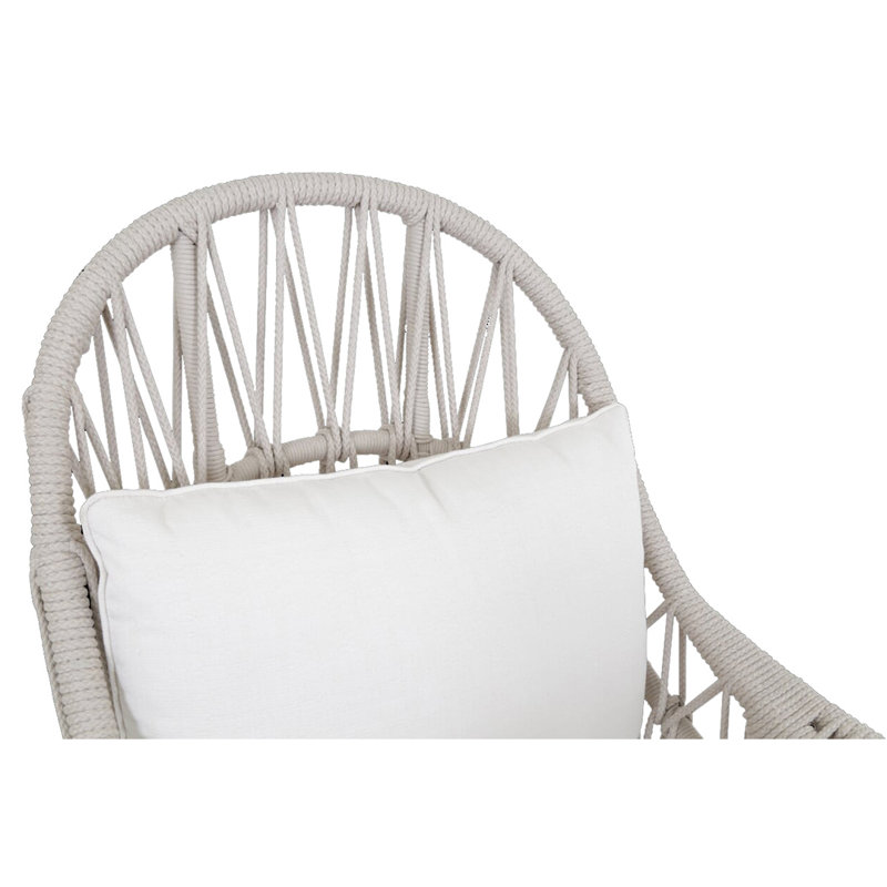 Dana Outdoor Lounge Chair, Canvas White Sunbrella® Canvas