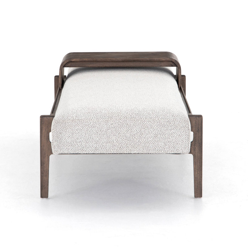Fawkes Upholstered Bench, Brunswick Pebble, Vintage Sienna