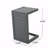  Modern Outdoor C-Shaped Patio Side End Table-394307581