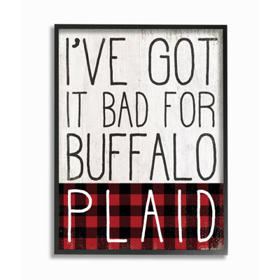 «Bad For Buffalo Plaid Funny Seasonal Autumn Fall Word Design», art textuel
