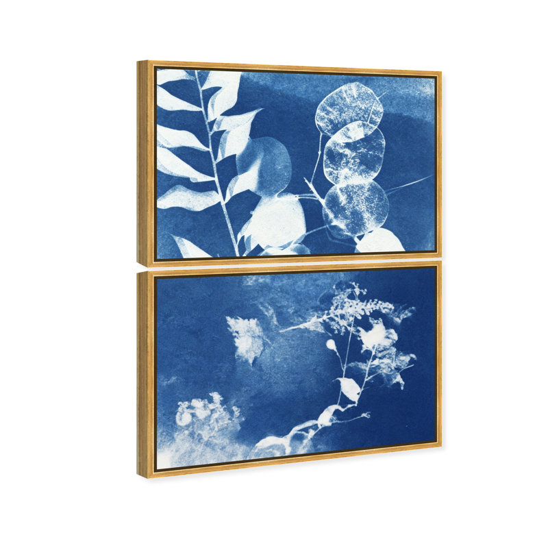 Faded Poetry Set Set by Oliver Gal, 37"H x 25"W, Gold Floater Frame