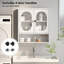 Armoire de salle de bain murale blanche-640432175