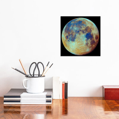 Colored Moon (Geological Differences) by Filipe Alves - Wrapped Canvas Print
