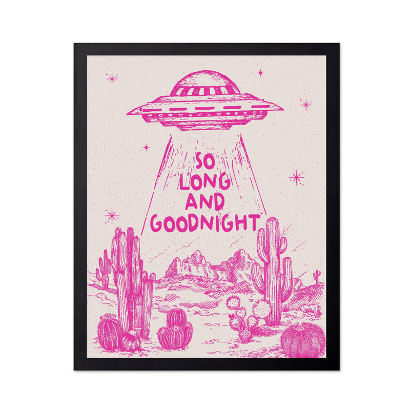 So Long And Goodnight, Unframed, Poster, 08"H x 10"W