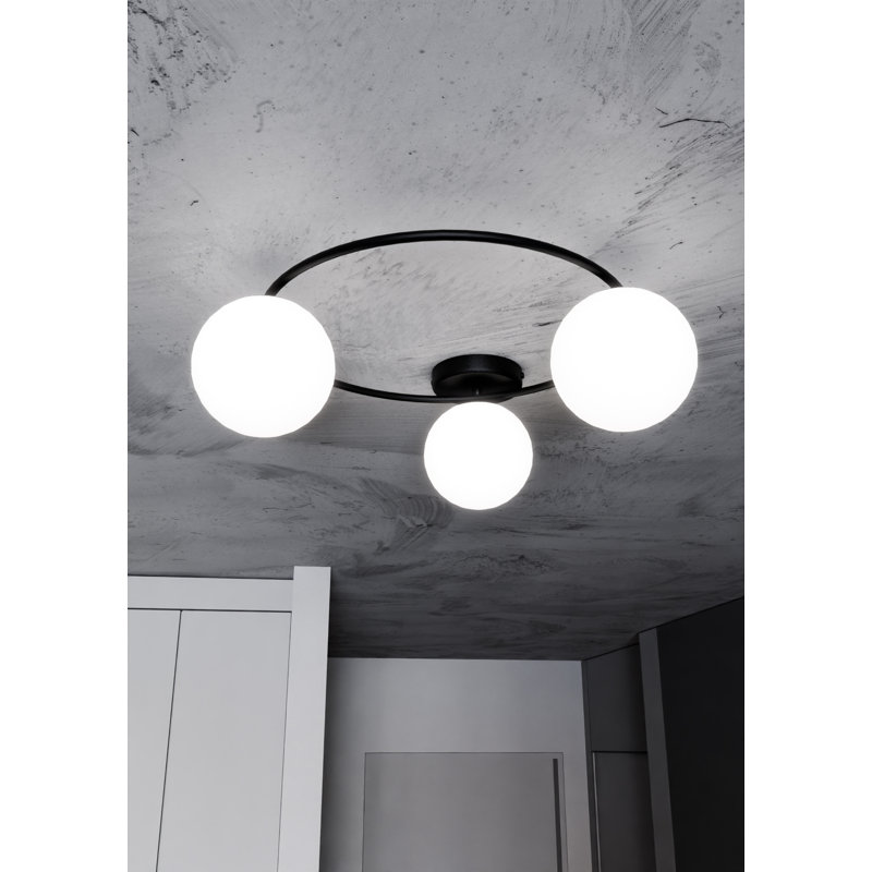Aliandra 3 - Light Chandelier, White, Black