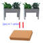 Lit de jardin surélevé, jardinière en métal pour l'extérieur, idéal pour la cour et la terrasse, spacieux pour les légumes et les fleurs, durable et élégant.