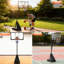 Panneau de baseball incassable de 44 pouces avec panneau de basketball 4,9 pouces et 10 pieds avec système de but mobile avec base lestée pour les jeunes adultes