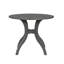 Table de salle à manger ronde chêne gris 39,4 po - Pieds traditionnels en bois massif, élégance intemporelle, point focal idéal pour les réunions de famille