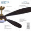 Ventilateur de plafond intérieur / extérieur 60 po Mortyn-116509626-116509629