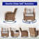 Swivel and sliding wicker patio chairs