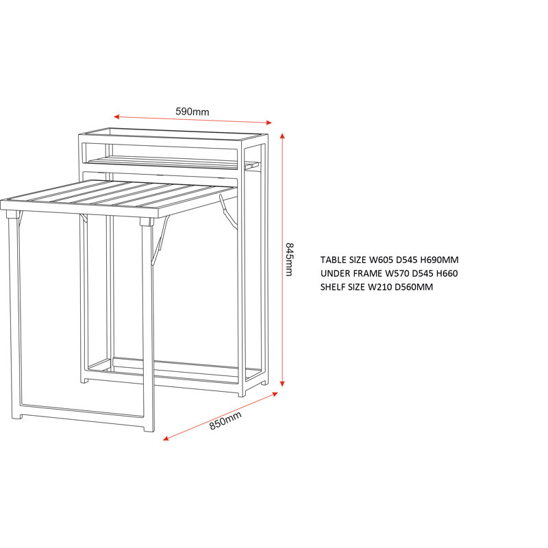 Halsy Rectangular 2 - Person Bistro Set